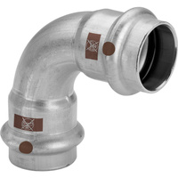 Łuk 90' VIEGA 1716, stal nierdzewna / stal nierdzewna, 54 mm (zw x zz)