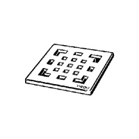 Kratka VIEGA 49282 kwadratowa ze stalowai nierdzewnej 94x94mm do wpustu