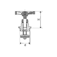 Głowica kompletna, do zaworów przelot. M83, M125 1/2"