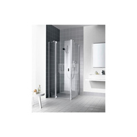 Kermi drzwi wahadłowe Raya 1GL 1130x 2000 GAK: 1080-1110 srebro wysoki połysk, szkło ESG przezroczyste z Clean