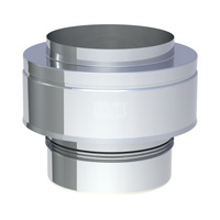 Osłona dwuścienna wylotu przewodu kominowego JEREMIAS 205-DWETN-AL32 300 mm