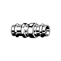 Złącze Sanpress VIEGA 2260 jednoczęściowy, brąz (stan surowy) / brąz (stan surowy), 54 mm (mz x mz), 133 mm z uszczelką