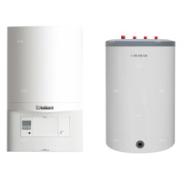 Pakiet - Kocioł gazowy jednofunkcyjny VAILLANT ecoTEC pro VC 146/5-3 kondensacyjny wiszący 5.9 - 15.3 kW + Czujnik c.w.u. + Zasobnik c.w.uLindo 150L