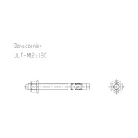 Kotwa uniwersalna ULT M12 120mm ULTM12L120