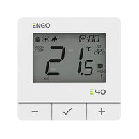Programowany, Internetowy natynkowy regulator temperatury ZigBee/868MHz, 230V, biały