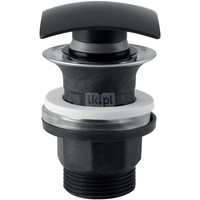 Zawór spustowy z kwadratowym korkiem mosiężnym, czarny