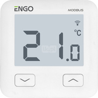 Regulator temperatury ENGO CONTROLS E10-MBUSW bezprzewodowy Zigbee z wyświetlaczem, montaż podtynkowy