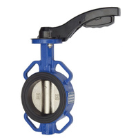 Przepustnica międzykołnierzowa z rączką WX100, z zestawem 4 śrub montażowych