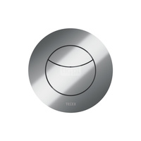 TECEflushpoint - Zestaw przyłączeniowy, (spłukiwanie dwoma ilościami wody), obudowa okrągła, tworzywo chrom połysk