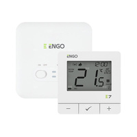 Programowany, bezprzewodowy regulator temperatury, biały