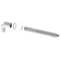 Pakiet powietrzno-spalinowy poziomy wyrzut przez ścianę fi60/100