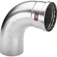 Łuk 90' VIEGA 17161XL, stal nierdzewna / stal nierdzewna, 108 mm (zw x zz)