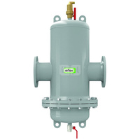 Separator mikropęcherzy REFLEX TW 200 R, 10 bar / 110'C, DN200/PN16, z kołnierzem rewizyjnym, kolor: szary