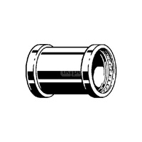 Mufa Prestabo VIEGA 11155XL jednoczęściowy, stal (ocynk galwaniczny/elektrolityczny) / stal (ocynk galwaniczny/elektrolityczny), 22 mm (mz x mz), 125 mm z uszczelką