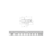 Zawór wodny VALVEX Star GZ 1/2'' x GZ 3/4''