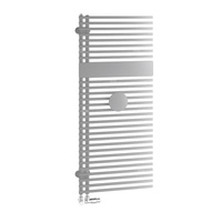 Grzejnik Kermi®Credo®Half®round 1400x450x46, srebro bł./drewno,prawa strona