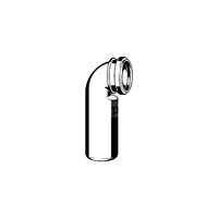 Łuk przyłączeniowy 90 st. PE, nr wzoru 3816 d1: 90 d2: 90 L1: 235 L2: 75 DN: 90