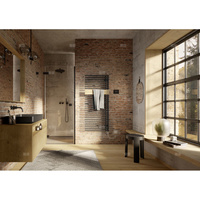 Kermi®Credo®Half®round-E 1800x600x46 800W,RAL9016SG/drew.,prawo,WWS biały,SK1