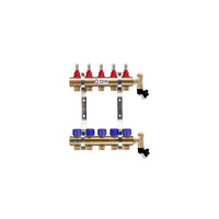 Rozdzielacz mosiężny do OP z przepływ - QIK BASIC II C- 12 sekcji