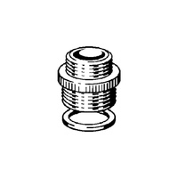 Nypel przejściowy VIEGA 3253 jednoczęściowy, brąz (chromowanie) / brąz, 1/2'' x 24 mm (gz x gw) z uszczelką