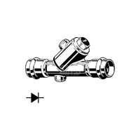 Zawór odcinający VIEGA 23394 (stan surowy) 1 1/2'' (40) 42 mm mz x mz, max. 90'C