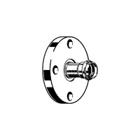 Przejście kołnierzowe z SC-Contur Prestabo VIEGA 1159LF jednoczęściowy, stal (ocynk galwaniczny/elektrolityczny) / stal (ocynk), DN 40 x 42 mm (kołnierz x mz), 57 mm z uszczelką