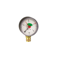 Manometr z rurką Bourdona AFRISO HZ grzewczy 0/4 bar G1/4B aksjalne fi 63 mm, kl. 2.5%