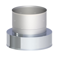 Zakończenie wylotu rury dwuściennej z podłączeniem nasady obrotowej fi 200mm (1,0)