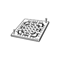 Kratka VIEGA 49336 kwadratowa ze stalowai nierdzewnej 143x143mm do wpustu