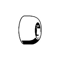 Rozeta VIEGA 57255 do rury 35 - 35 mm, wysokość: 35 mm, tworzywo sztuczne, kolor: biały