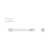 Kotwa uniwersalna ULT M12 180mm ULTM12L180