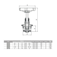 VIKING Głowica do wody DN 40, uchwyt żeliwny