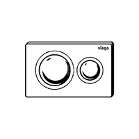 Przycisk uruchamiający do WC Prevista Visign for Style 20 nr wzoru 8610.1 płytka maskująca: tworzywo szt. chrom. klawisz: tworzywo szt. chrom.