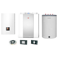 Pakiet - Kocioł gazowy jednofunkcyjny WOLF FGB-24 kondensacyjny wiszący 5.3 - 20.7 kW + Czujnik c.w.u. + RegulatorBM-2 + RekuperatorCWL 400P + Zasobnik c.w.uLindo 150L