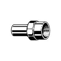 Element wsuwany Prestabo VIEGA 11121 jednoczęściowy, stal (ocynk galwaniczny/elektrolityczny) / stal (ocynk galwaniczny/elektrolityczny), 22 mm, 1/2'' (kw x gw), 46 mm