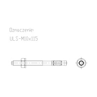 Kotwa rozporowa ULS M10 115mm ULSM10L115