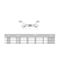 Wąż przyłączeniowy elastyczny VALVEX Viper Plus z oplotem (stal nierdzewna), GW x GW, 3/4'' x 3/4'', długość 600 mm