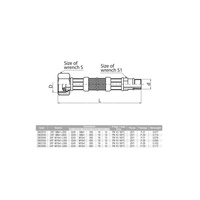 Wąż przyłączeniowy elastyczny VALVEX Viper Plus z oplotem (stal nierdzewna), GW x GZ, 1/2'' x M10x1, długość 450 mm, z uszczelką