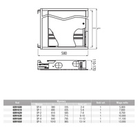 SZAFKA PODTYNKOWA SP-3 (715x575-665x110-175)