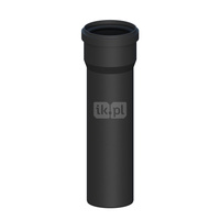 Rura prosta PP L1000mm DN80mm odporna na promieniowanie UV z uszczelką [EPDM]