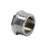 Redukcja FERRO, mosiądz (chrom), 3/4'' x 1/2'' (GZ x GW)