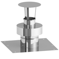 Uniwersalna płyta dachowa fi 60mm z czerpnią powietrza i daszkiem