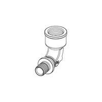 Mufa przejściowa 90' TECE flex, brąz, 25 mm x 3/4'' (zz x GW)