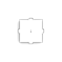 Przewodowy doramkowy czujnik temperatury biały, model FC-S1p, komunikacja przewodowa 2 żyły