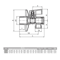 Zawór kulowy VALVEX Angel Plus mosiądz chromowany, PN10 1/2'' x 3/8'' GZ kątowy z filtrem, uchwyt: dźwignia