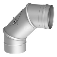 Kolano regulowane 0-90st. fi130mm z wyczystką