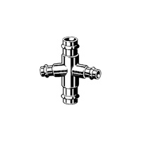 Czwórnik VIEGA 2247 brąz, 18 mm x 15 mm x 18 mm x 15 mm, mz x mz x mz x mz