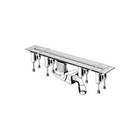 Odpływ prysznicowy prostokątny VIEGA 496510, 1300 x 110 x 95 mm, dł: 1200 mm, szer: 20 mm, z syfonem