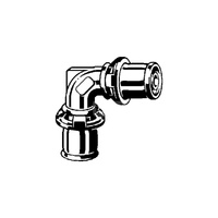 Kolano 90' VIEGA 12143, brąz / brąz, 15 mm (mz x mz)