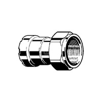 Złącze przyłączeniowe Megapress VIEGA 4263 redukcja jednoczęściowy, stal (cynk/nikiel), 3/4'' x 1'' (mz x gw), 70 mm z uszczelką